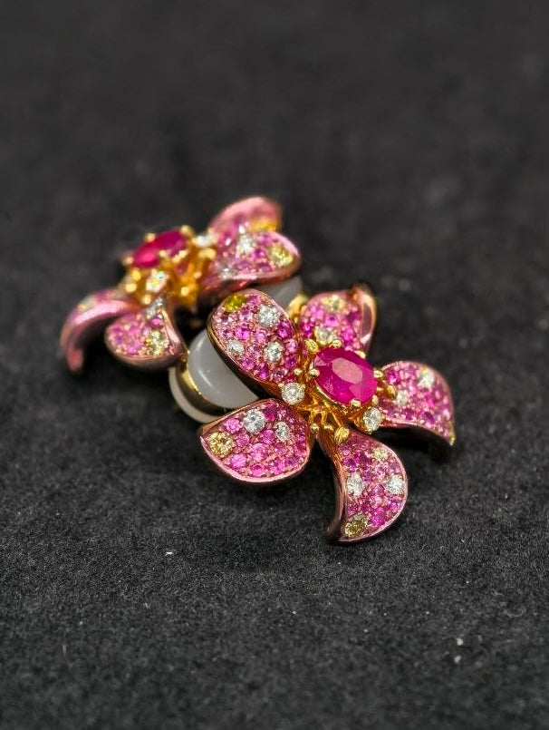 Rosabelle Bloom Diamond Studs