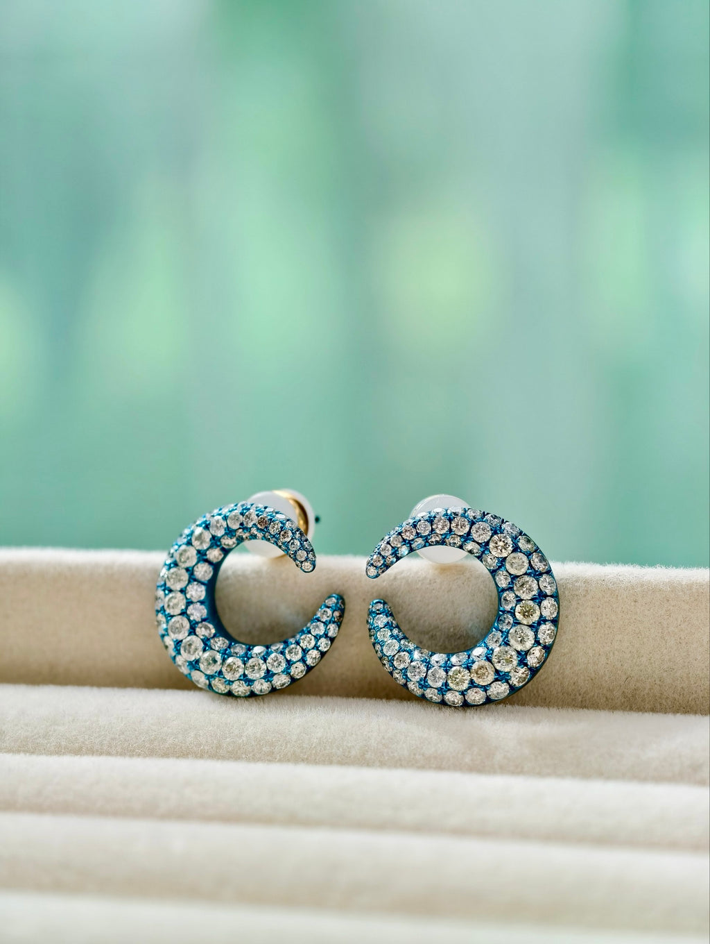 Moonlit Azure Earrings