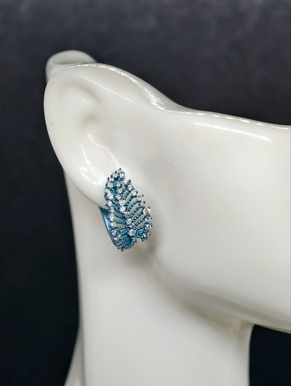Whisper Leaf Diamond Earrings