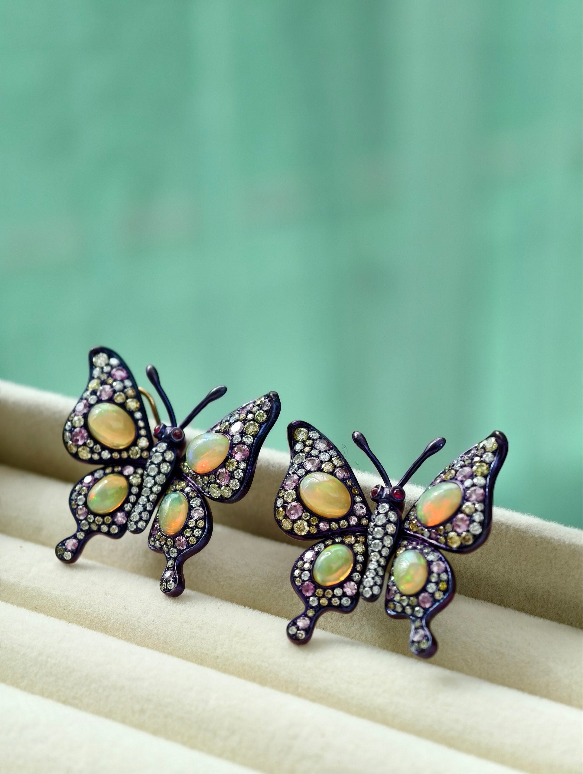 Aurora Papillon Opal Earrings