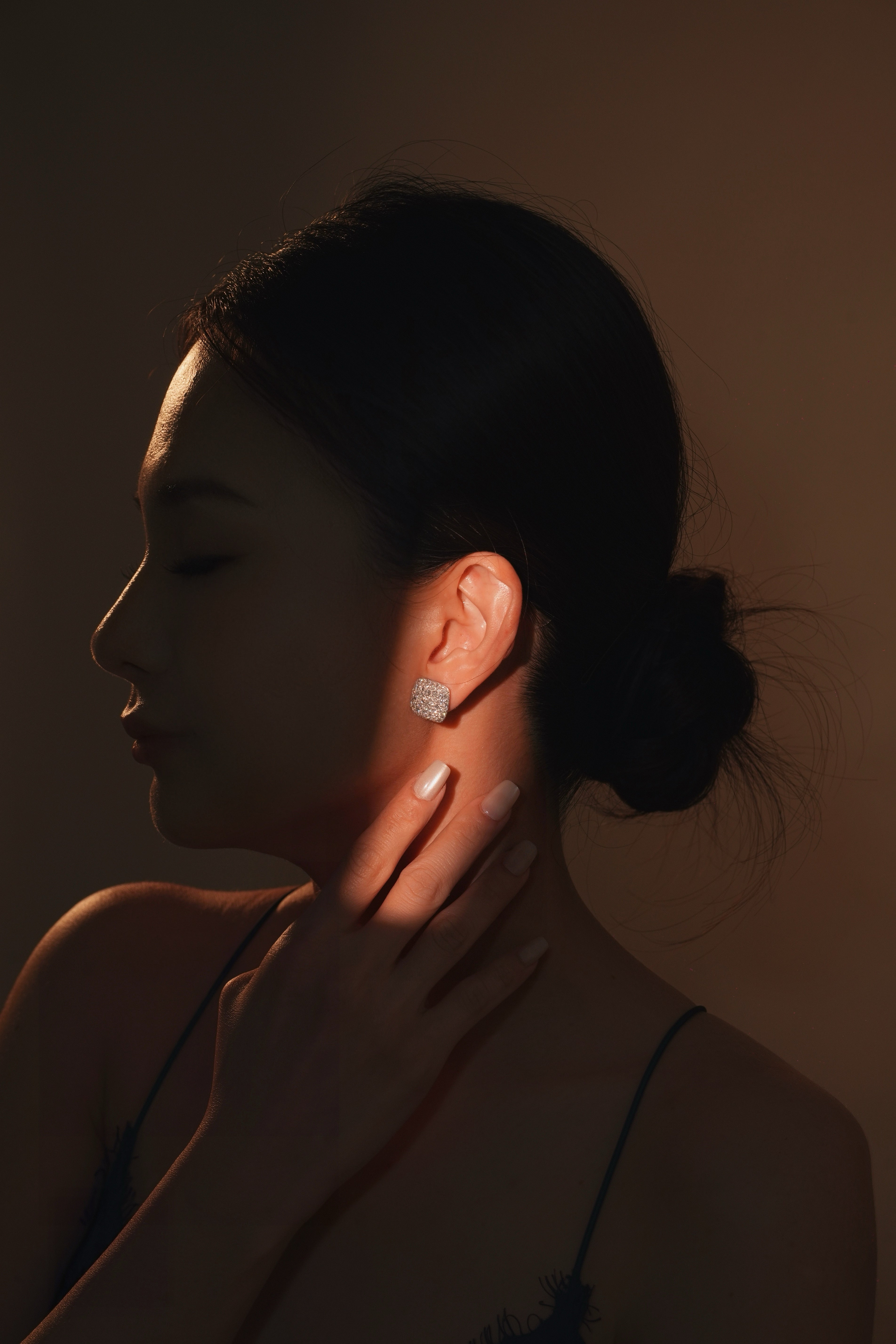 Celestial Cushion Diamond Stud Earrings