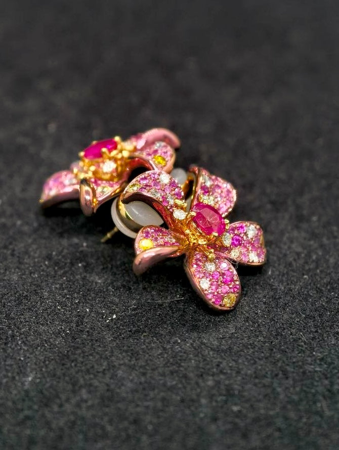 Rosabelle Bloom Diamond Studs