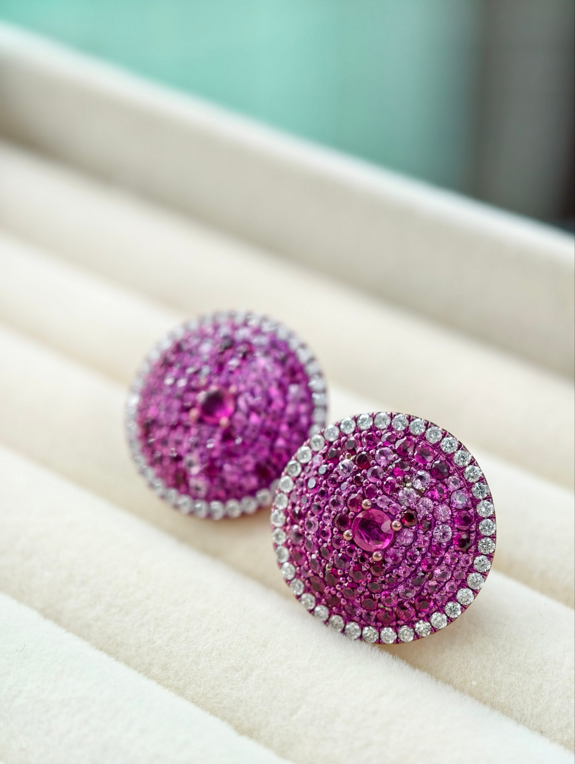Ruby Radiance Stud Earrings