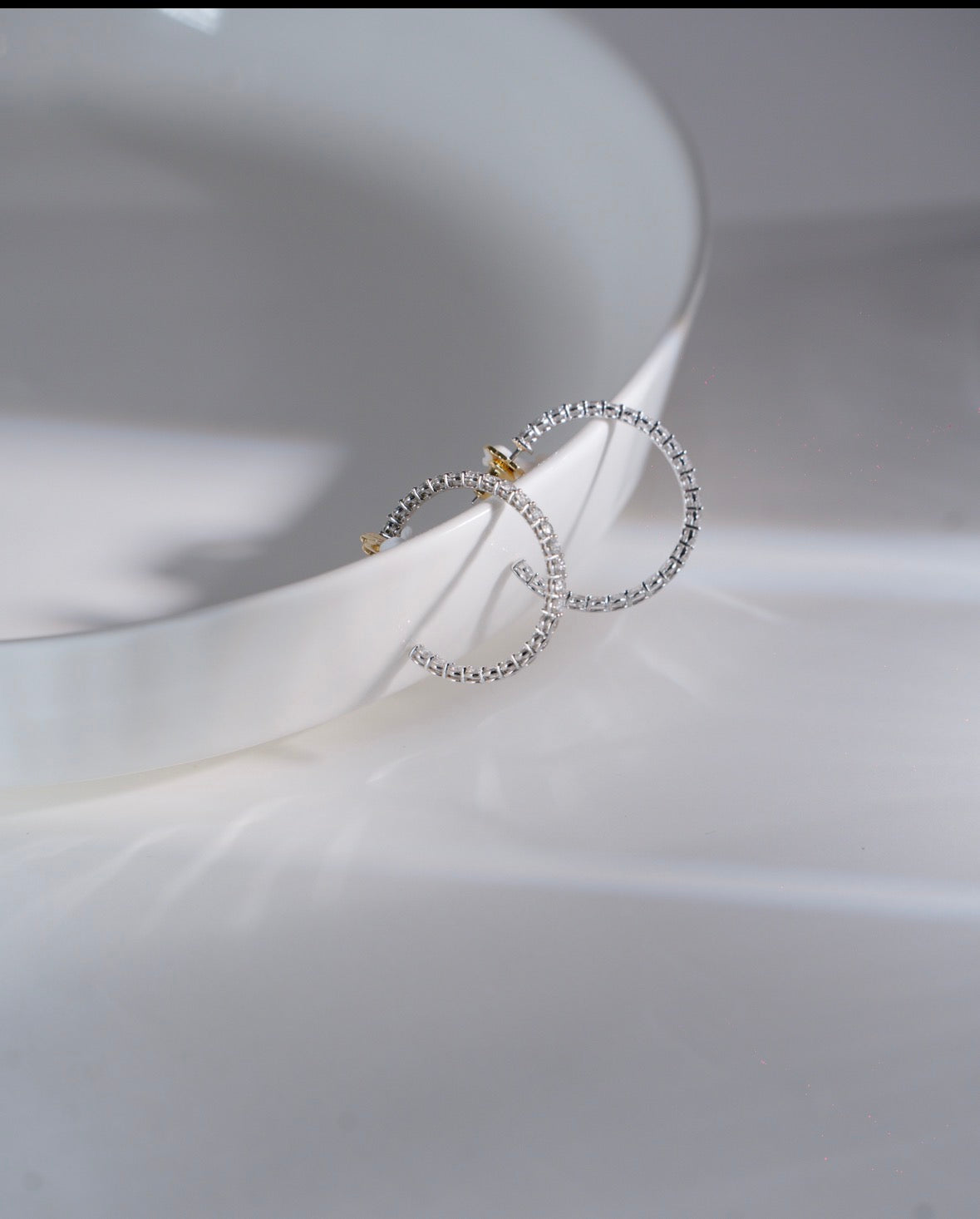 Classic Diamond Hoops