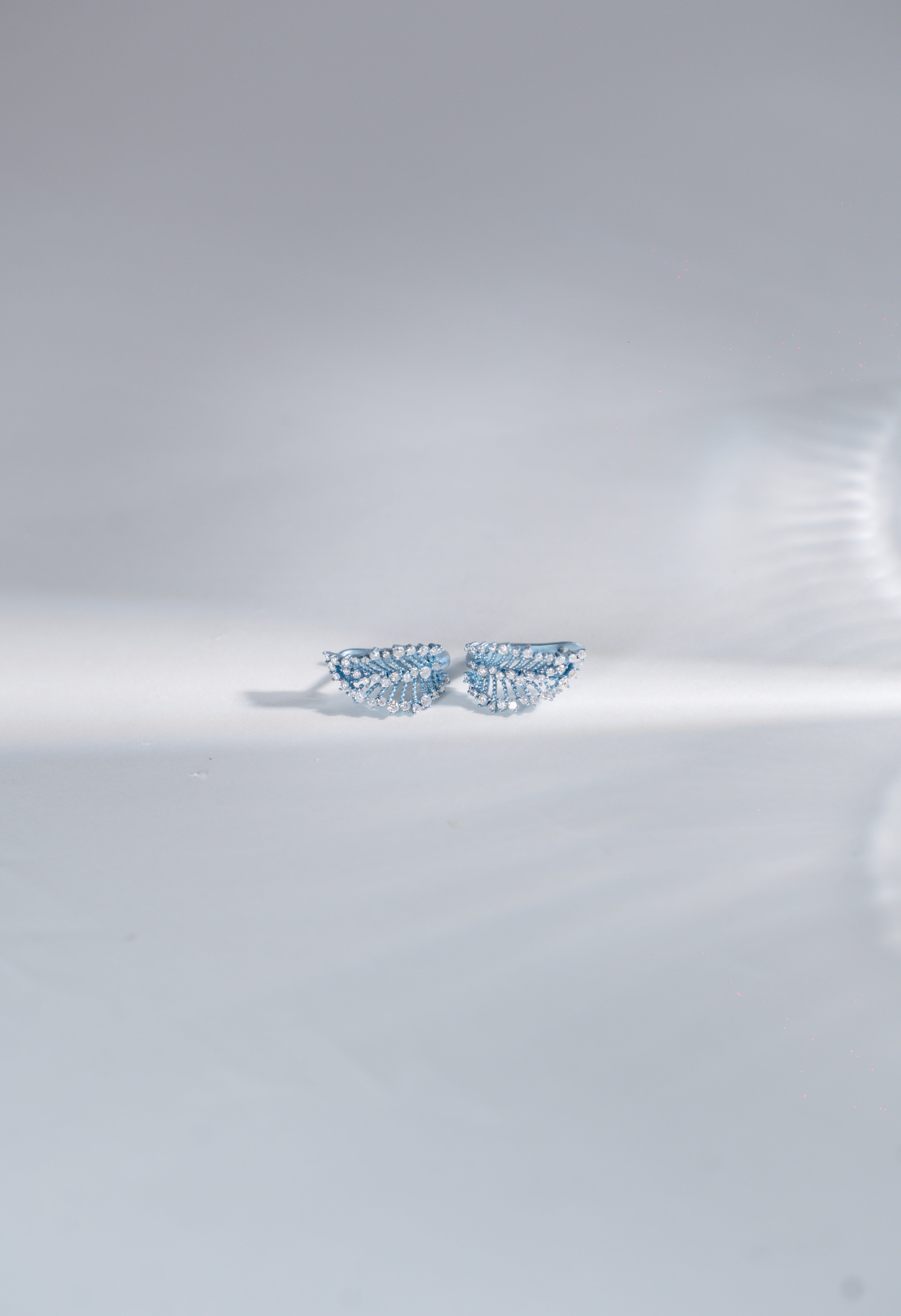 Whisper Leaf Diamond Earrings