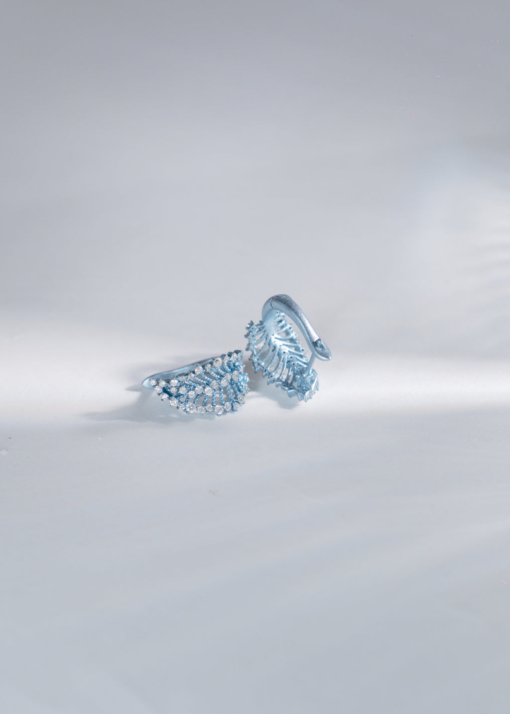 Whisper Leaf Diamond Earrings