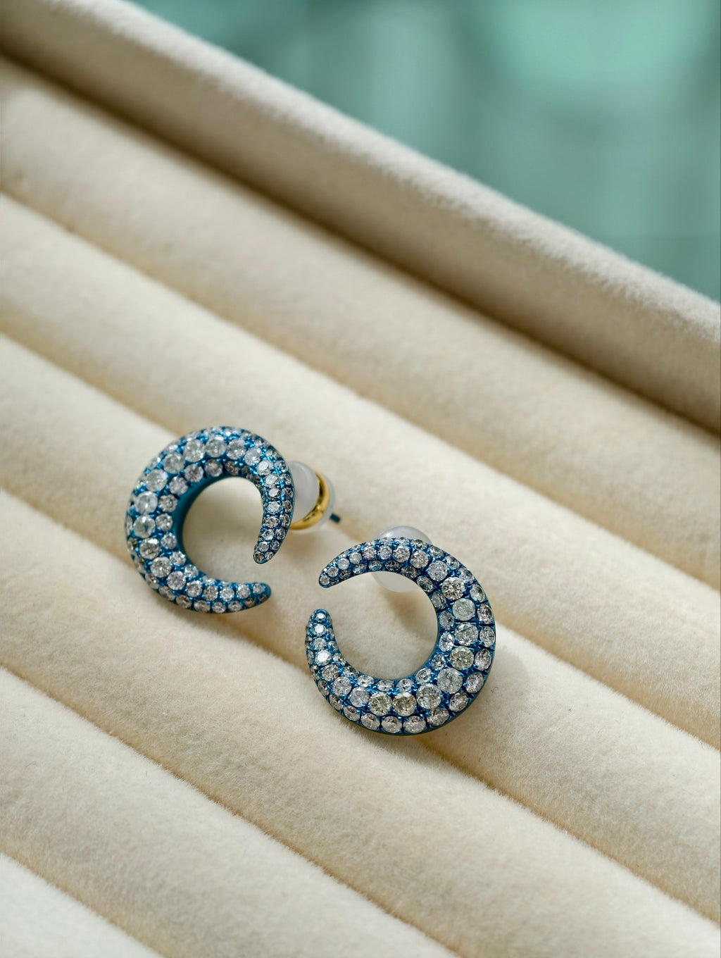 Moonlit Azure Earrings