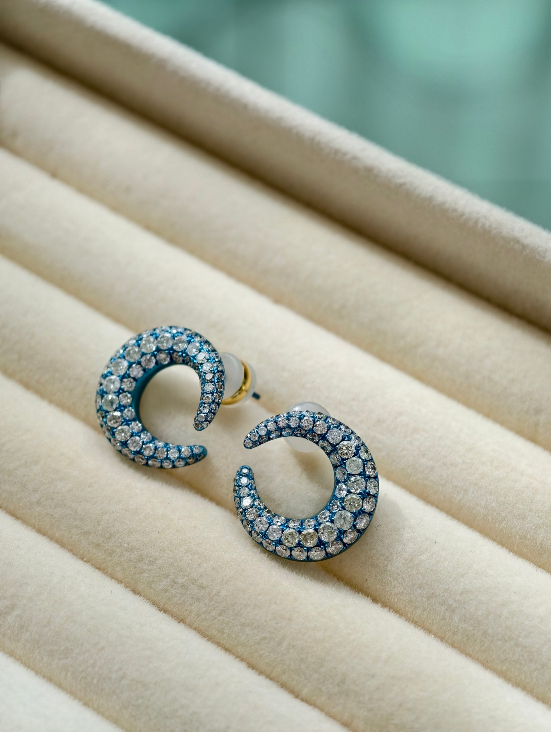 Moonlit Azure Earrings