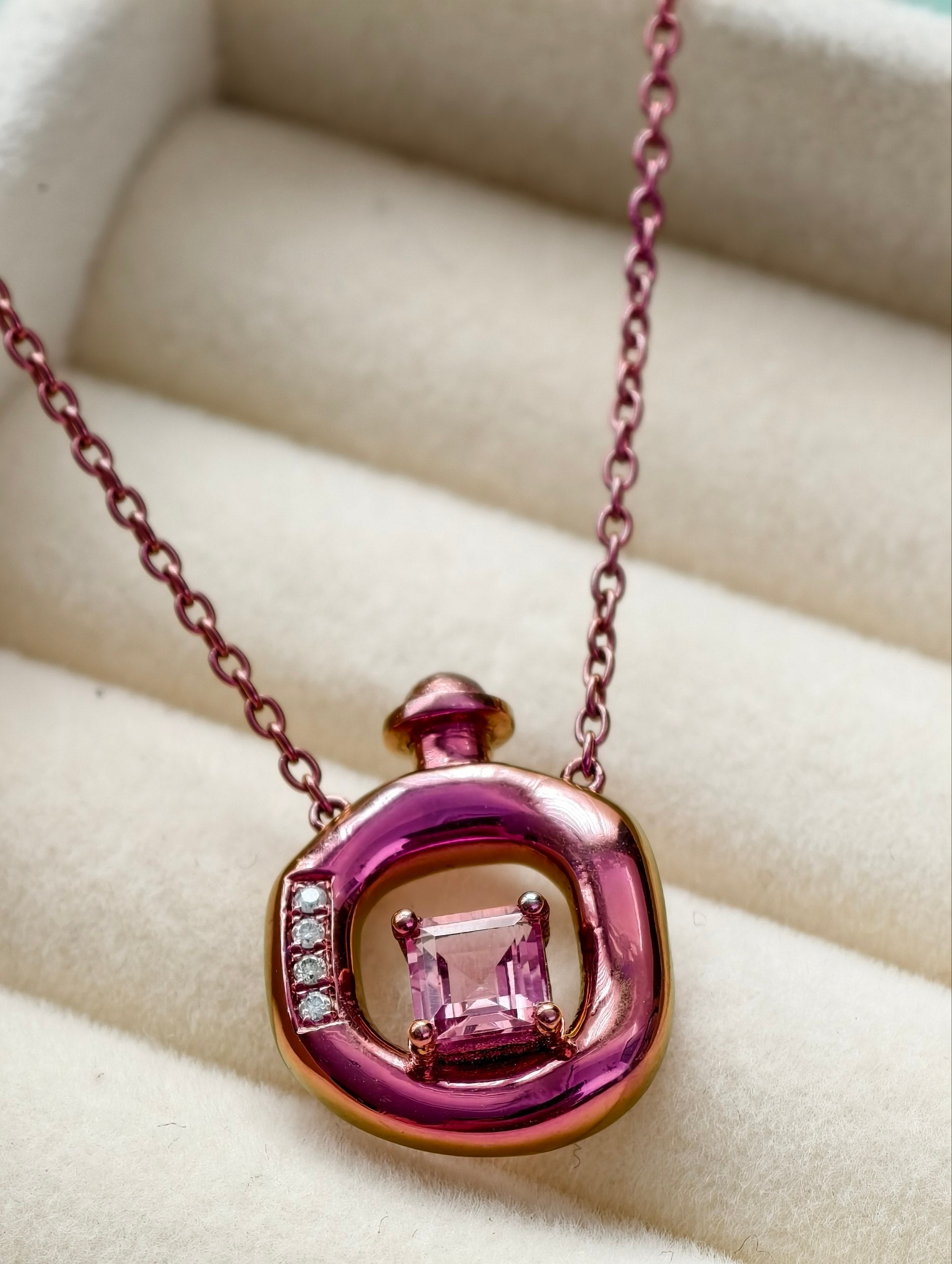 Pink Tourmaline Whisper Necklace