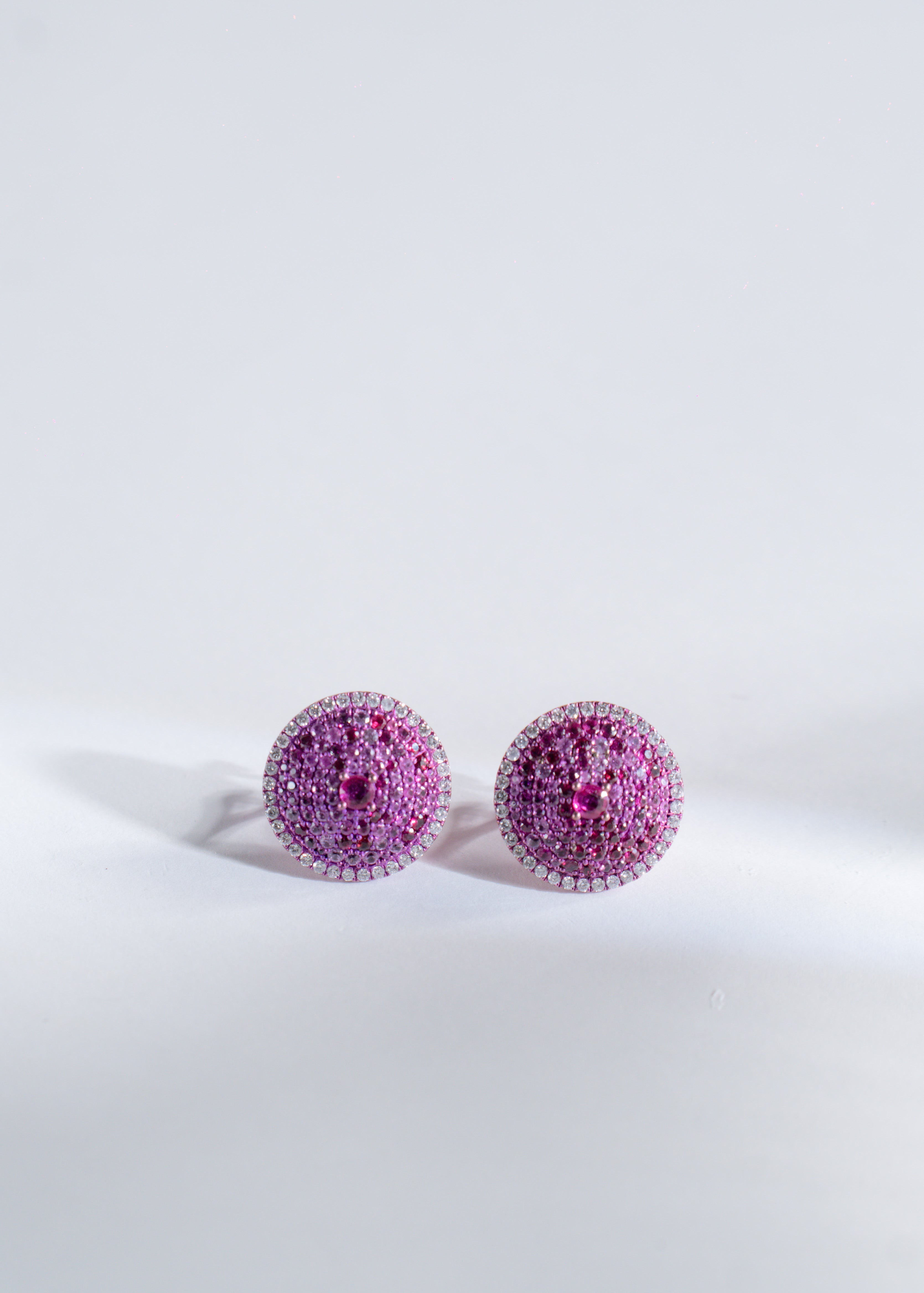 Ruby Radiance Stud Earrings