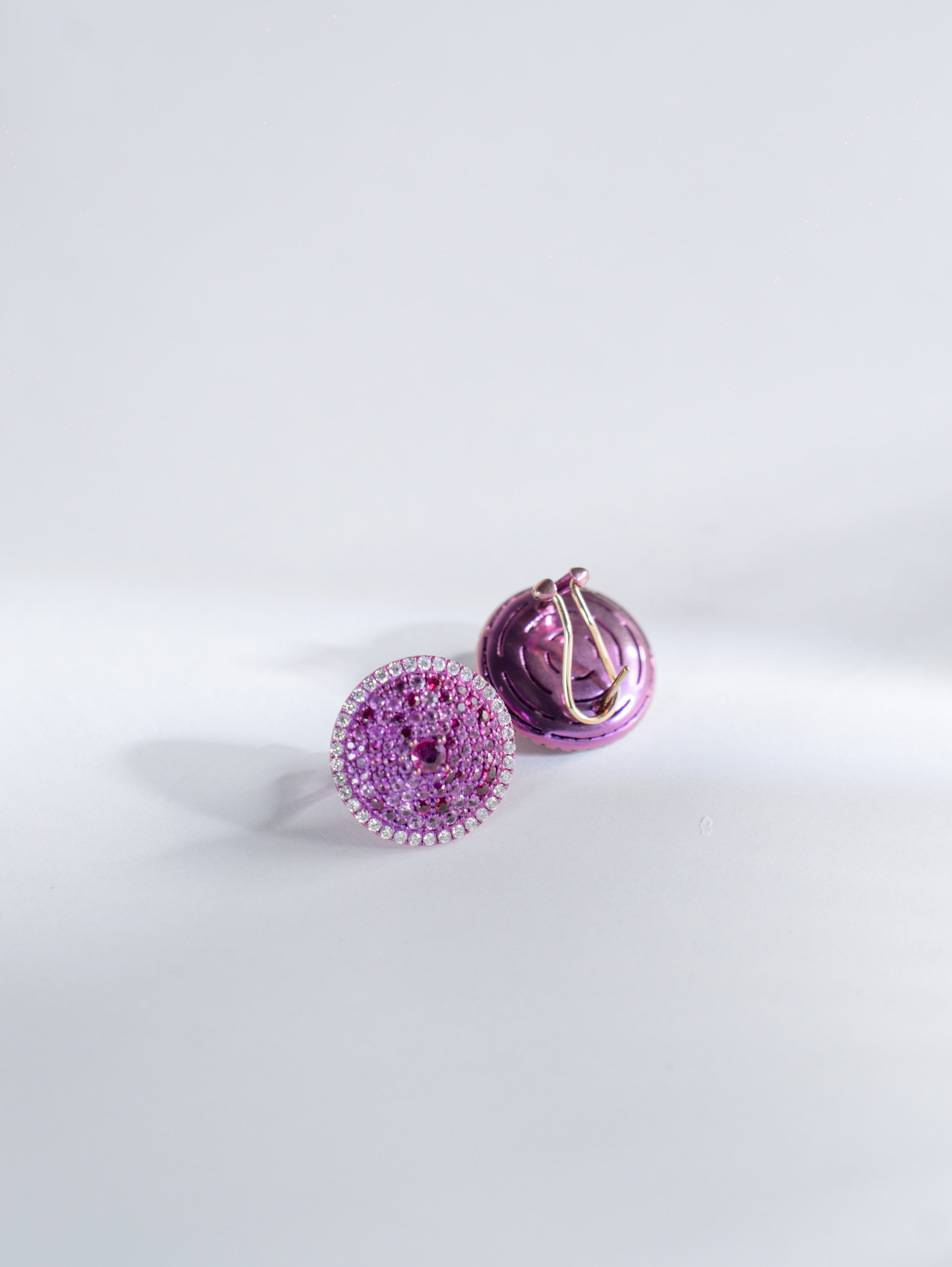 Ruby Radiance Stud Earrings