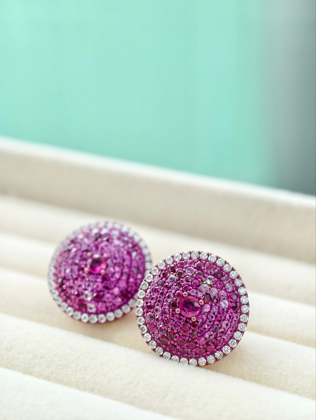 Ruby Radiance Stud Earrings