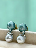 Luna Veil Pearl Earrings