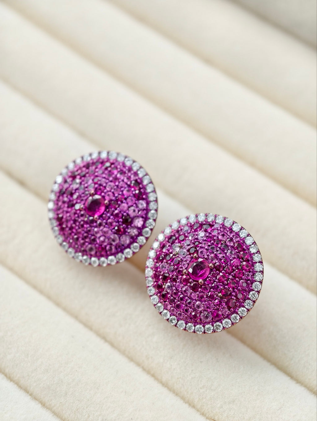 Ruby Radiance Stud Earrings