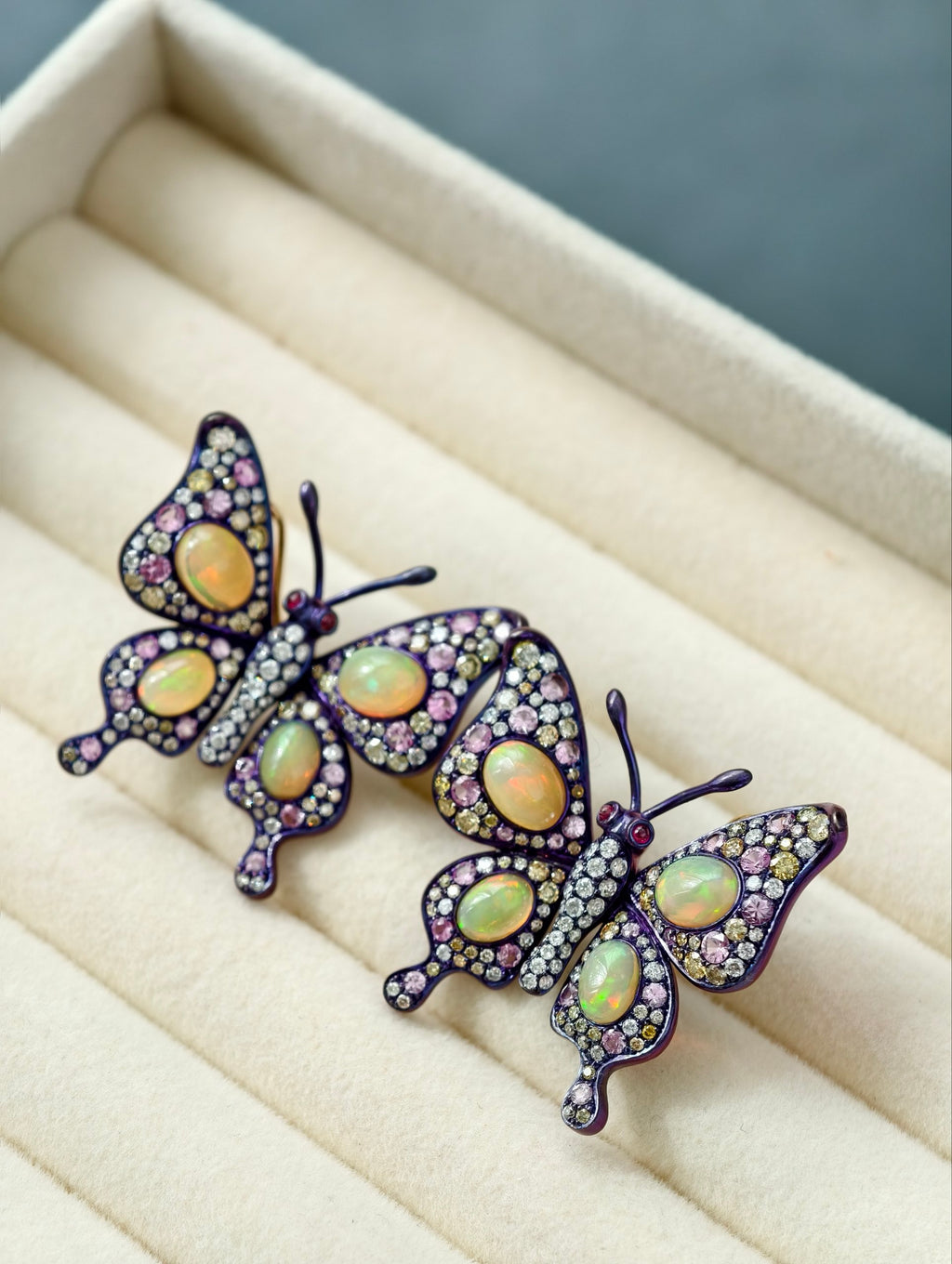 Aurora Papillon Opal Earrings
