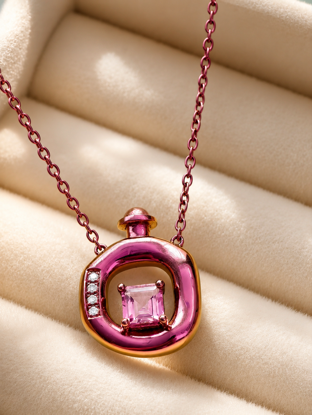 Pink Tourmaline Whisper Necklace