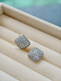 Celestial Cushion Diamond Stud Earrings