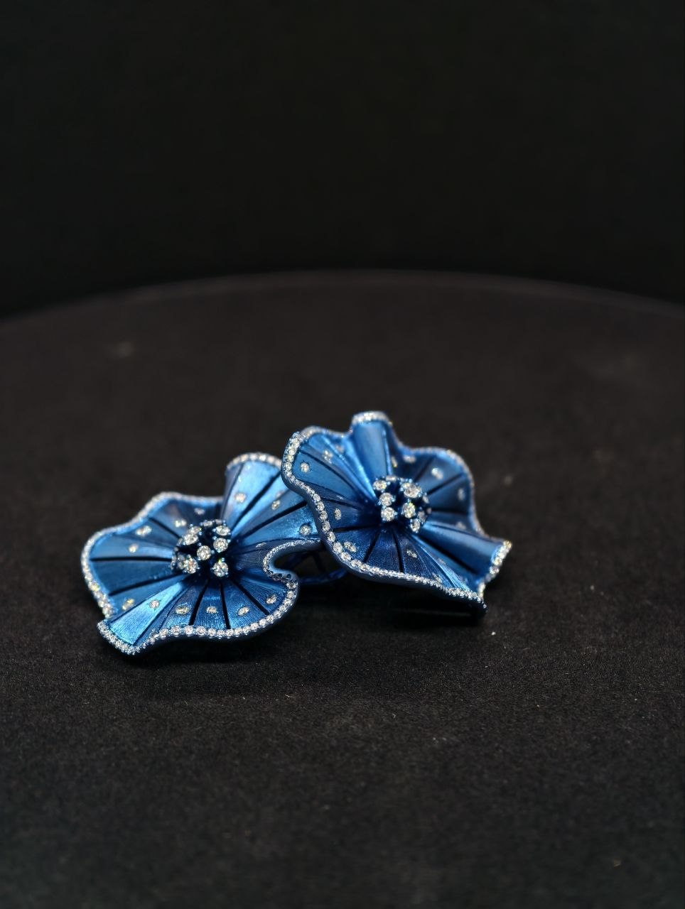 Azure Bloom Diamond Earrings